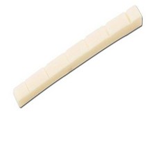Allparts Pre-slotted Bone Nut for Strat or Tele style Neck - 42 X 3.5 X 5 Curved Bottom 7.25R null, 1