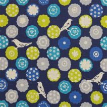 코카 일본 수입 에치노 스탠다드 시리즈 린넨 캔버스 프린트원단 모음 소품용 퀼트원단 소잉 - 1/4YD, 102C(네이비)(새)