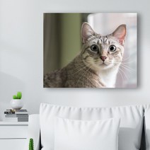 귀여운 고양이 사진 캔버스액자 (고객님 야옹이 사진으로도 제작 가능합니다), CAT18
