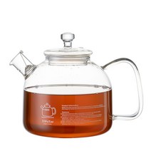 주전자 티포트 직화 유리 내열 차 독일산, 테이블 1.8L+티타월+포트패드