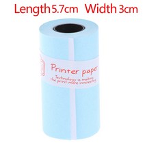 57*30mm 3 롤 인쇄 가능한 스티커 용지 직접 열전 사 프린터 용 자체 접착 사무용품