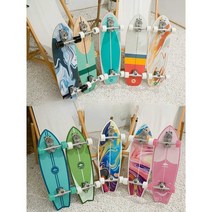 스케이트보드 서핑보드 페달프리 빅피쉬 브러쉬, 퍼플(B7)29인치-스트로베리베어핑크