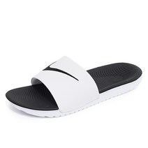나이키 카와 슬라이드 슬리퍼 GS 화이트블랙 819352-100