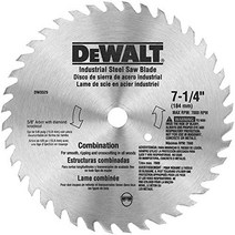 DEWALT Circular Saw Blade 7 1/4 Inch 40 Tooth Combination Wood Cutting (DW3325), 40-Tooth