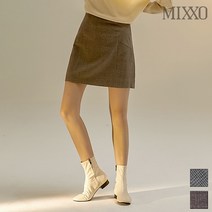 미쏘 A라인 체크 미니스커트 MIWWH9T06A