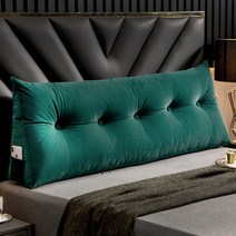 수입 삼각등받이쿠션 집순이필수템 침대벽쿠션 의자허리받침 허리받이 삼각등 요추받침 헤드쿠션 벽 대형등 다리, XF-Dark Green