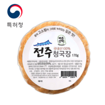 건강한정성 냄새안나는 저염 100% 특허받은 청국장 모든재료 국산, 170G[4개]