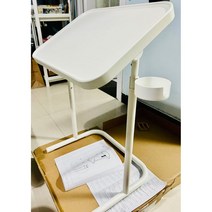 높이조절 접이식좌식테이블 이동 쇼파사이드 소파 간이 밥상 노트북책상 이케아 한샘, 화이트 605.299.51