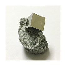 원석에 조각된 천연 황철석 큐브 아름다운 광물 표본 미국직송 306462