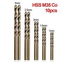 항타 파종 모종 기 씨 감자 심기 10pcs hss m35 코발트 오거 드릴 비트 1mm 1.5mm 2mm 2.5mm 3mm 스테인레스 스틸 스트레이트 생크 트위스트 드릴에, 협력사