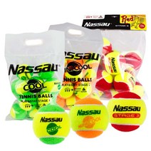 낫소 쿨볼(COOL Ball) 테니스공 스테이지 123 12개입, 레드