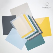 Jeepsaram 1+1 실리콘 식탁 매트 테이블 대형 우드 상판 원목 런치매트, 40x60cm, 실리콘테이블매트_반투명 1+1