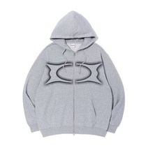 국내발송- 크리틱 [피로 PICK]WORMHOLE LOGO HOODIE 집업 MELANGE GREY118317