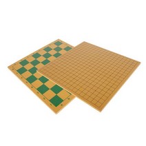 육형제바둑 3부평판 홍송 19줄 체스판 바둑판 양면, 없음