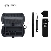 DJI 포켓 2 크리에이터 콤보용 미니 휴대용 가방 보관 케이스 댐핑 박스 여행 보호 짐벌 액세서리, [03] grey and black