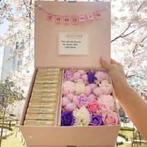 라봄플라워 어버이날용돈박스 부모님 플라워 반전 용돈상자 현금선물, 핑크박스M-핑크꽃-머니홀더-엄마사랑해요