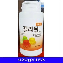 천연식품첨가물 젤라틴가루 업소용 삼미산업 420gX1EA