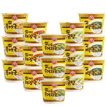 오뚜기 즉석 컵국 5종 세트 (15개입) (북어국3 + 미역국3 + 사골우거지3 + 버섯해장국3 + 닭곰탕3), 3세트