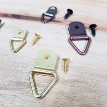 창작스튜디오 놀자 삼각고리 못 세트 소량 대량 액자고리 나무걸이 문패 만들기 DIY 공예 목공 나무판 부자재, 검정(소)10입