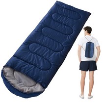 화섬솜침낭 캠핑이불 경량 침낭 슬리핑백 사계절 초경량, 1.6kg 네이비 블루
