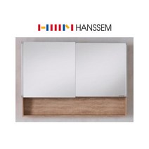한샘바스 욕실장 슬라이드장 거울장 상부장 은경 삼면경 선반형 키큰장 브론즈 수건 수납, 4. 한샘 은경 슬라이딩 850 선반형 오크, 1개