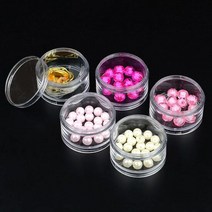 5단 투명 원형케이스 중형 원형투명케이스 수납케이, 단품, 단품