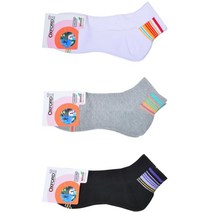 비비드컬러 줄무늬 도톰한 여성양말 여자스포츠양말, 24cm, 5켤레(백색)