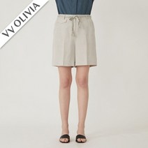 [비비올리비아] 에스닉 벨트 린넨 반바지 VVBDSYM5331