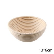반느통 발효바구니 베이킹 발효천 빵발효 제빵 플라스틱 가정 집을 그릇 반죽 등나무 국가 바게트 국가, 13x6cm