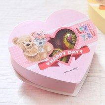 하트박스 초콜릿 사탕선물 1박스 발렌타인데이 남자친구선물 화이트데이선물 여자친구선물 기념일선물, ▒이제품.초이스‡