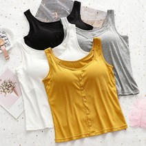 가슴 패드가 있는 여성용 내부 얇은 섹션 스틸 링없음 여름 아이스 실크모달 마모없는 브래지어 단추 나시티