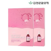 ㈜김정문알로에 [김정문알로에] 큐어 알로에 슬라이스 콜라겐 마스크팩 (10매), 상세 설명 참조, 단일옵션