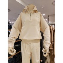 시에로siero SJ1TSF303카라끝 스트링 반집업 쭈리 맨투맨