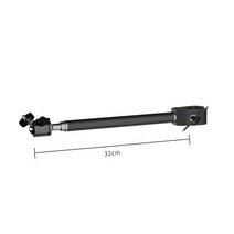 데스크톱 촬영에 적합한 쿼터 헤드 브래킷 확장 암 라이트 스탠드 32 cm, 01 SH-DJ-FZB