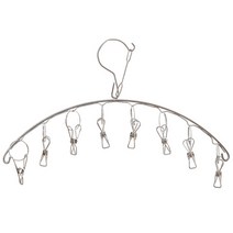 스텐 양말걸이 멀티클립 빨래건조대 바람막이 양말집게 속옷집게 3개, 10핀