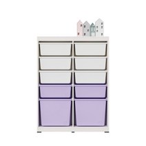 한샘 샘키즈 수납장 870 바이올렛, D형:(몸통)라이트메이플/(박스)화이트바이올렛(D)