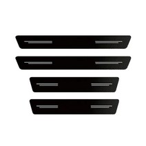 스파크 오디오 4pcs 유니버설 탄소 섬유 자동차 도어 씰 스티커 보호대 시보레 크루즈, 검은색, 다시아를 위해
