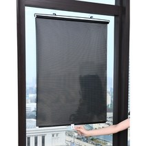 간편 롤업 자동차 햇빛가리개 블라인드 창문 자외선차단, 1개