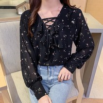 Makone 쉬폰블라우스소매 여성 뉴타입 여름시즌