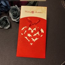 요청함 초대장 맟춤제작 차이나 웨딩 청첩장 팬시 사진 인싸템 중국식 경사 결혼피로연 심플 2568459030, S23 -타입 8(50 장 )