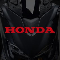 혼다 HONDA 레터링 로고스티커 오토바이 방수데칼, 120x15mm, 흰색