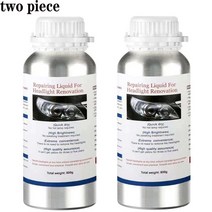 헤드라이트복원 자동차 유리복원제 헤드 라이트 연마 수리 액체 폴리머 800ml 증발기 컵 차고 도구 헤드 라이트 바니시 스크래치 리무버, 800g-리페어 액 x2