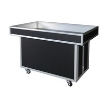 [국내산] 사각매대 SM-700 / 검정 / 접이식, [5자]W1500*D730*H820, [5자]전면+측면