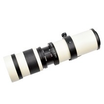 초망원렌즈 호환 줌 420-800mm F8.3 렌즈 카메라용, 화이트, 표준, Sony E-마운트(풀프레임)