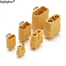 터미널 압착기 단자 케이블 전선 유압 슬리브 XT30 XT60 XT90 커넥터 플러그 RC 리튬 폴리머 배터리 모델 항공기 액세서리 용 / 알 용접 슈트, XT30 Male, 1Pcs