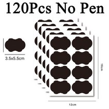 라벨스티커 라벨지 30 개/갑/팩 칠판 스티커 주방 화장품 개/대 냉장고 라벨, 11 120Pcs E