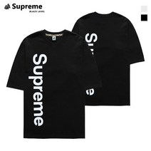 슈프림 Supreme 5부 반팔 세로슈프림 빅사이즈 반팔티셔츠