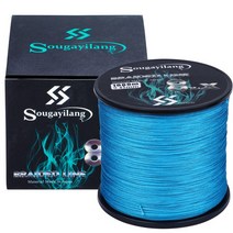 콘스탄틴원줄 낚시줄 빙어 sougayilang 새로운 9 가닥 pe 낚싯줄 레이드 낚싯줄 300m 500m 1000m multifilament 낚시 와이어 잉어 낚싯줄 도구, 파란색, 1000m-0.45mm-45.8kg