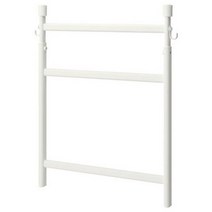 이케아 순네르스타 조절식 랙+후크 화이트 45.7x(55-85)cm 최대하중4kg 스틸