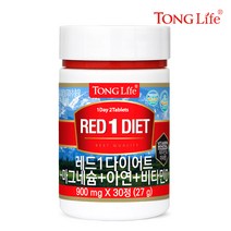 통라이프-레드1다이어트-가르시니아+마그네슘+아연+비타민D-1병, 30정, 1병